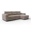 ECKSOFA OLI 4-Sitzer rechts, taupe - Taupe, Holz/Textil (295/172cm) - Courtois Laville