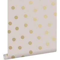 TAPETE Punkte 53 cm x 10.05 m - Pink, Papier (53/0.1cm) - ESTAhome