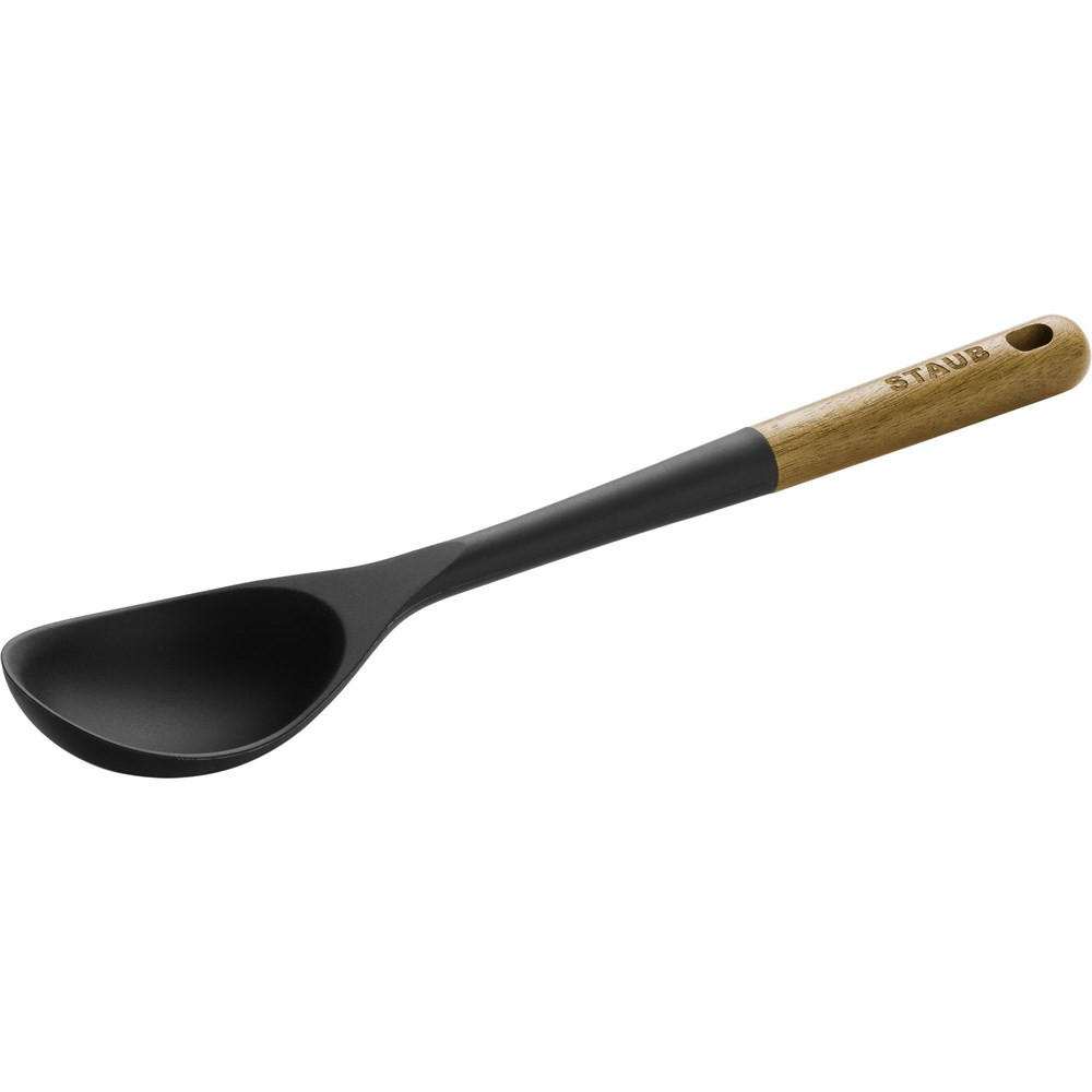 SCHÖPFKELLE 31 cm - Schwarz, Holz (7/2/31cm) - Staub