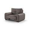 RELAXSESSEL Omega aus Kunstleder, Hellbraun - Hellbraun/Schwarz, Leder (128/88/98cm) - Beautysofa