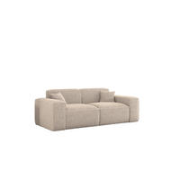 SOFA 2-sitzer Celes Premium In Sven - Hellbraun, Holzwerkstoff/Textil (182/73/90cm) - Fun Möbel