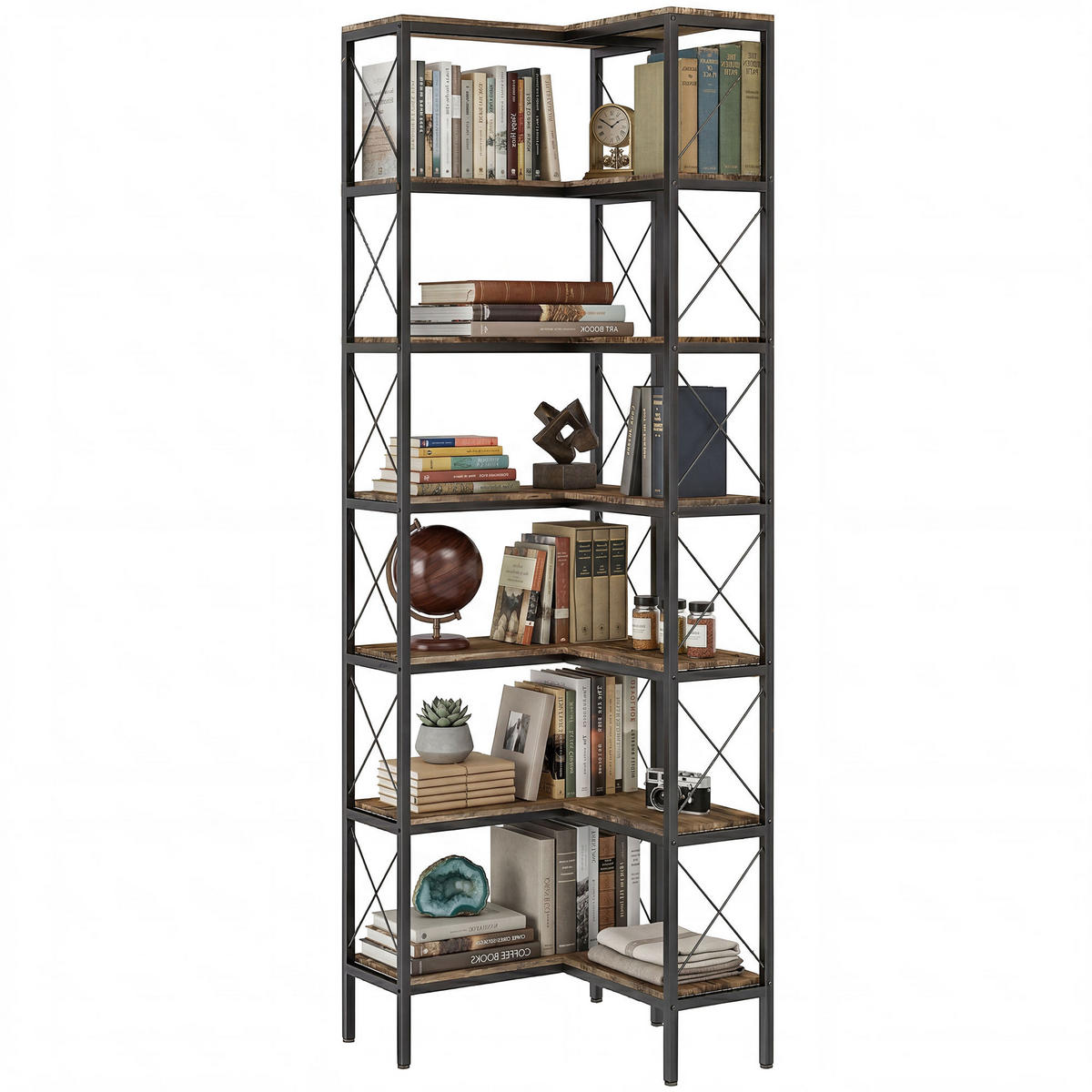BÜCHERREGAL 60/60/200 cm Braun - Braun, Karton (60/200/60cm)