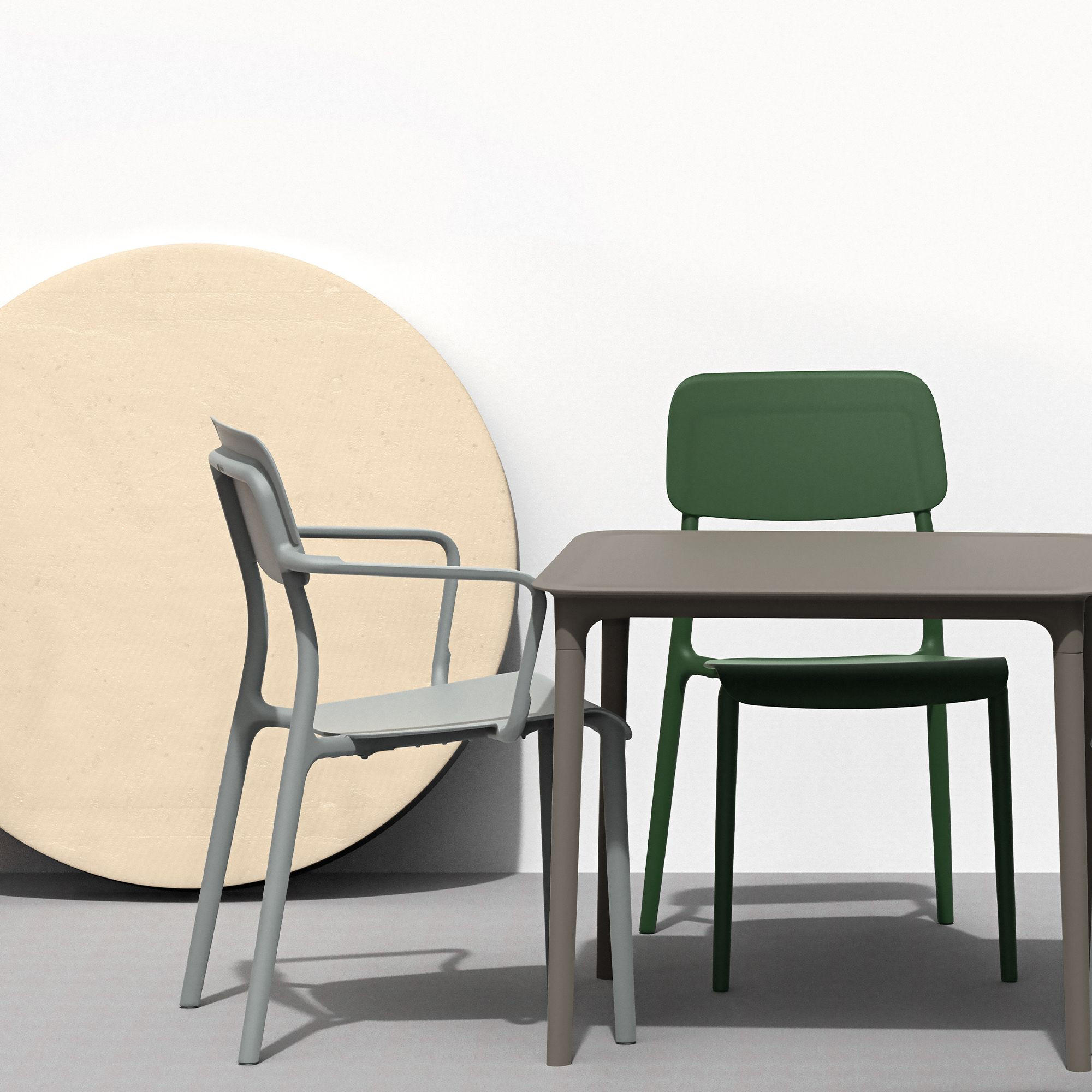 GARTENMÖBEL-SET GALIO, 8-tlg - Graubraun, Kunststoff - KONSIMO®