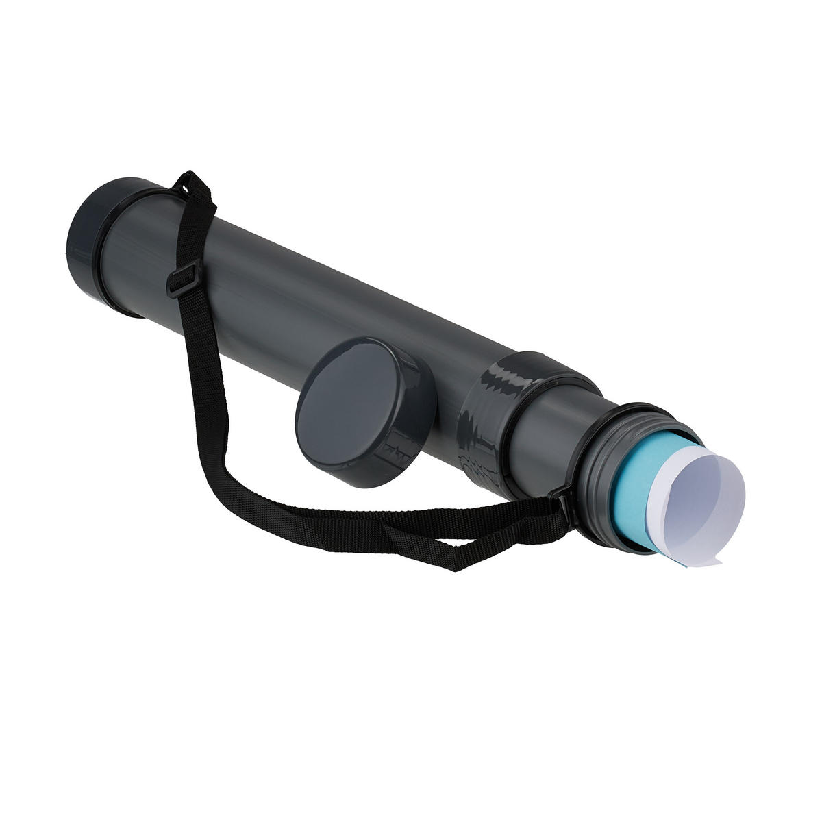 PLAGÁTOVÁ rúra - sivá, plast (9/85/9cm) - Relaxdays