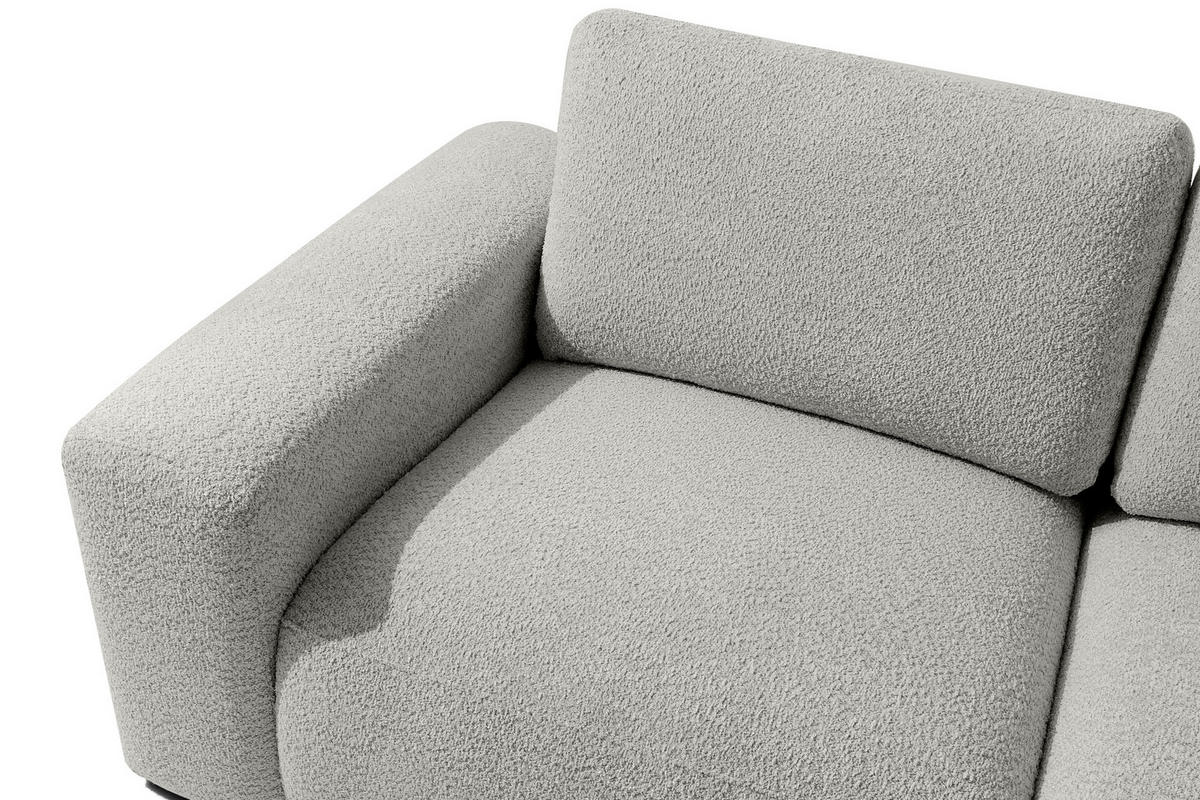 3-SITZER SOFA ZUCCO, Hellaschgrau - Hellgrau, Holz/Holzwerkstoff (292/85/100cm) - KONSIMO®