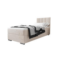 BOXBETT ZILANO 2 mit Matratze H3 und Topper 90x200 Itaka 16 - Creme, Holz/Textil (90/200cm) - Bedante