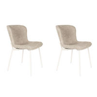 ESSZIMMERSTUHL Marion - Braun - 58.5/46.5/79 cm - 2er-Set - Braun, Textil (46.5/79/58.5cm)