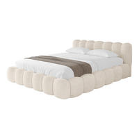 POLSTERBETT mit Bettkasten und Lattenrost, Boxbett ohne Matratze - SENA-v1 180x200 Beige - Beige, Holzwerkstoff/Textil (180/200cm) - ALTDECOR