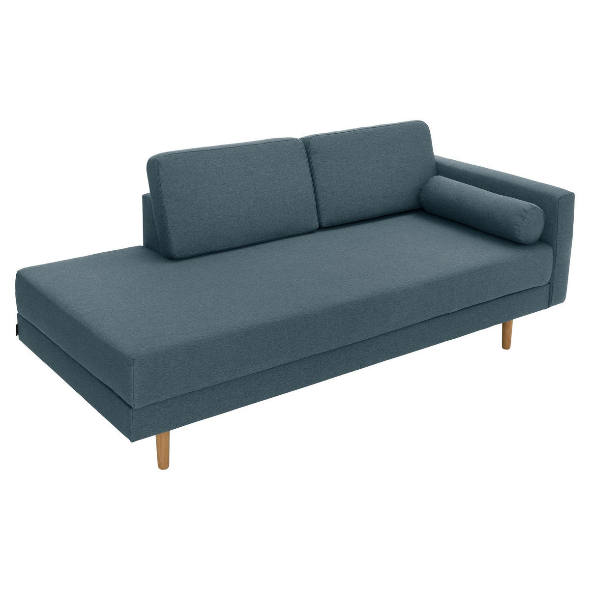 RECAMIERE Armlehne rechts Keara Flachgewebe blau-grau - Blaugrau, Kunststoff (87/81/190cm) - 58aufmkessel