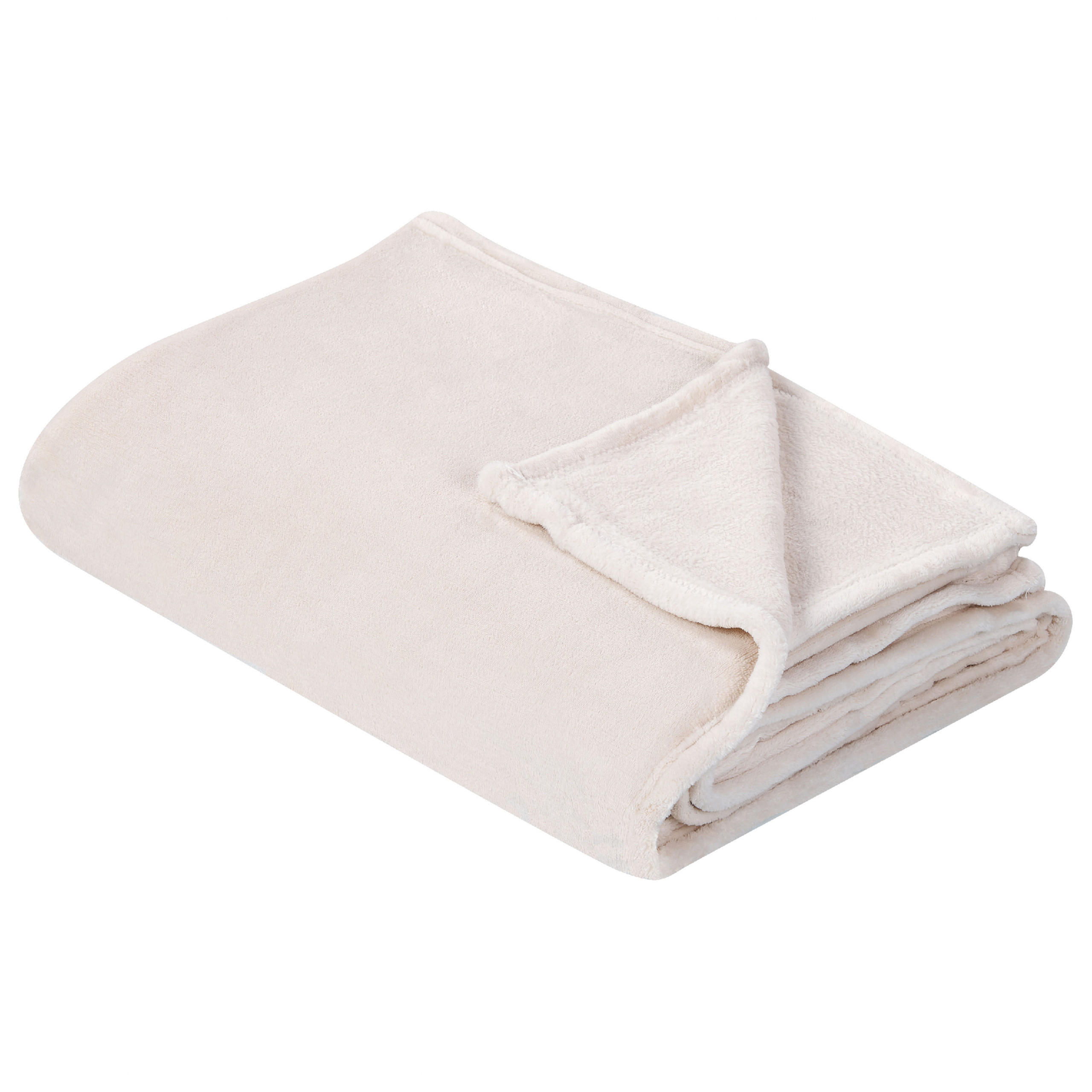DECKE Cremeweiß Bayburt 200/220 cm - Ecru, Textil (200/220cm) - Beliani