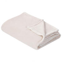 DECKE Cremeweiß Bayburt 200/220 cm - Ecru, Textil (200/220cm) - Beliani