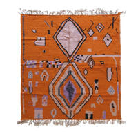 BERBERTEPPICH aus reiner Wolle 245x 285 cm - Orange, Naturmaterialien (245/285cm) - AFK Living