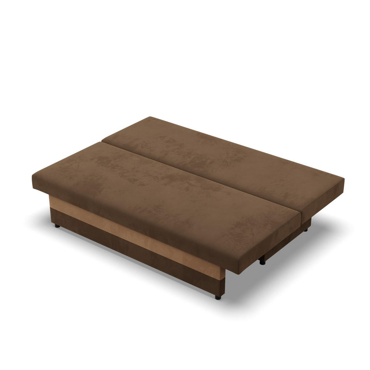 SOFA 3-SITZER MIT SCHLAFFUNKTION NOLA Braun - Braun, Textil (86/85/191cm) - Mebligo
