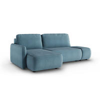 ECKSOFA Alessio 3 Sitzplätze Hellblau - Blau, Holz (229/148cm) - Petits-meubles