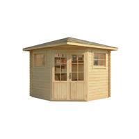 GARTENHAUS Holz Sunny - Naturfarben, Holz (269/257/269cm) - Alpholz