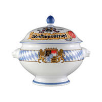 LÖWENKOPFTERRINE MIT DECKEL Compact Bayern bunt 3 l - Multicolor, Keramik (26.5cm) - Seltmann Weiden