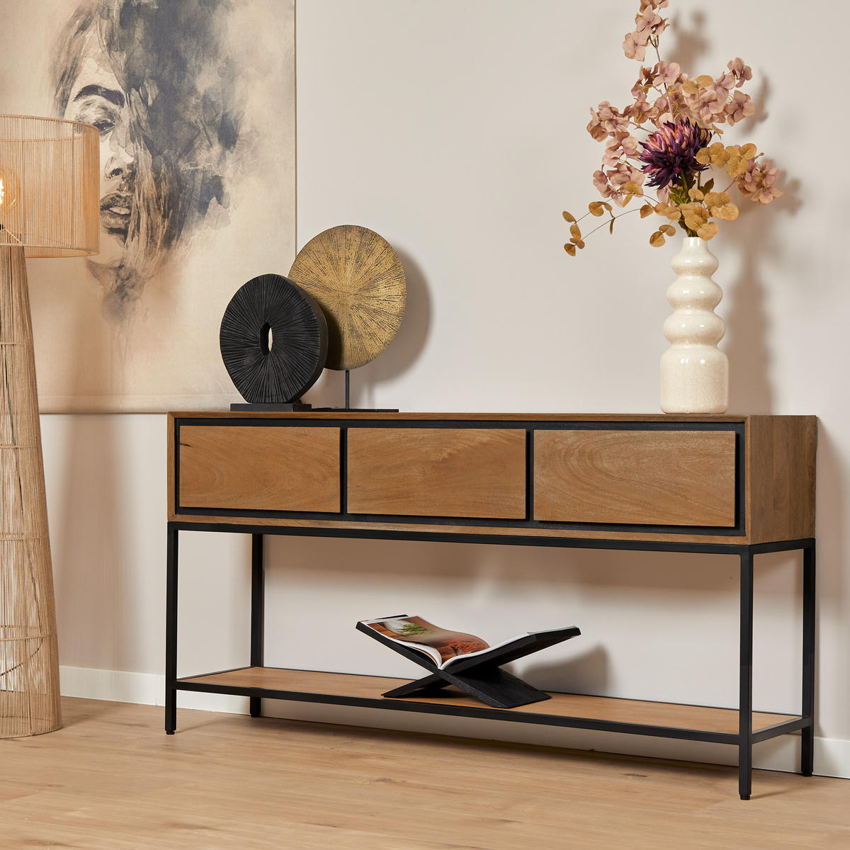 BEISTELLTISCH RichWood Braun 35/150/76 cm - Braun, Holz (35/150/76cm) - Starfurn