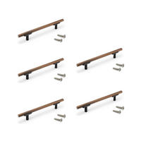 MÖBELGRIFFE Riad, L168mm, 128mm Achsenabstand, Aluminium, Bronze 5er-set - Bronzefarben, Metall (12/4/20cm) - EMUCA