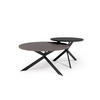 COUCHTISCH Libre Chicago Concrete Dunkelgrau / Schwarz (2er-Set) - Dunkelgrau/Schwarz, Holz/Holzwerkstoff (75/133/42cm) - Feldmann-Wohnen