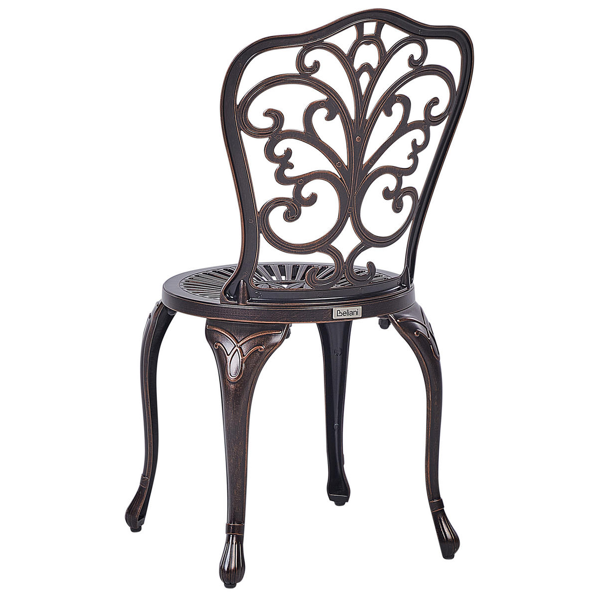 BISTRO-SET 2-Sitzer Braun Triora/Andalo - Braun, Metall - Beliani