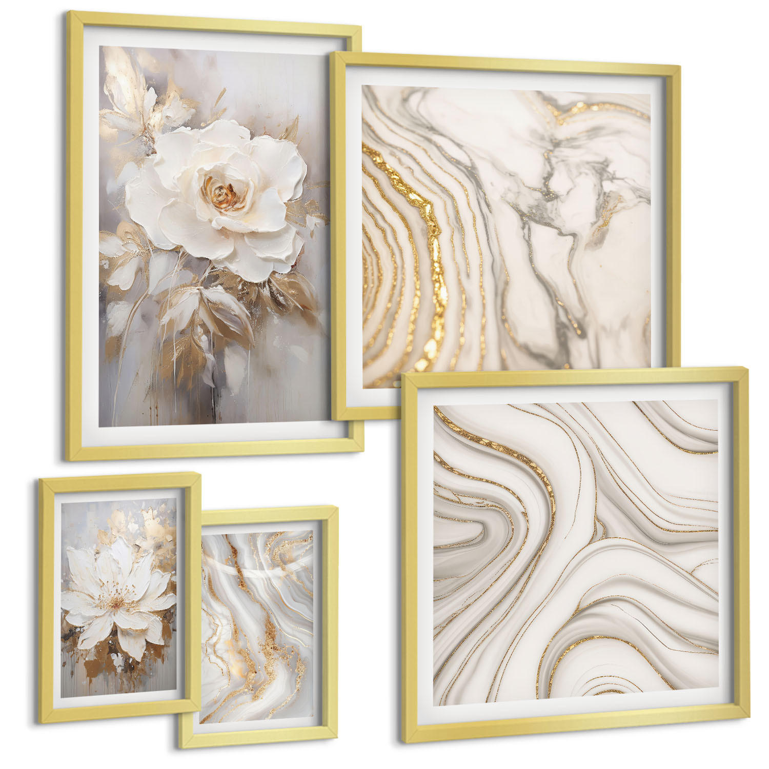 Tulup Bilder Gold 40x60 cm
