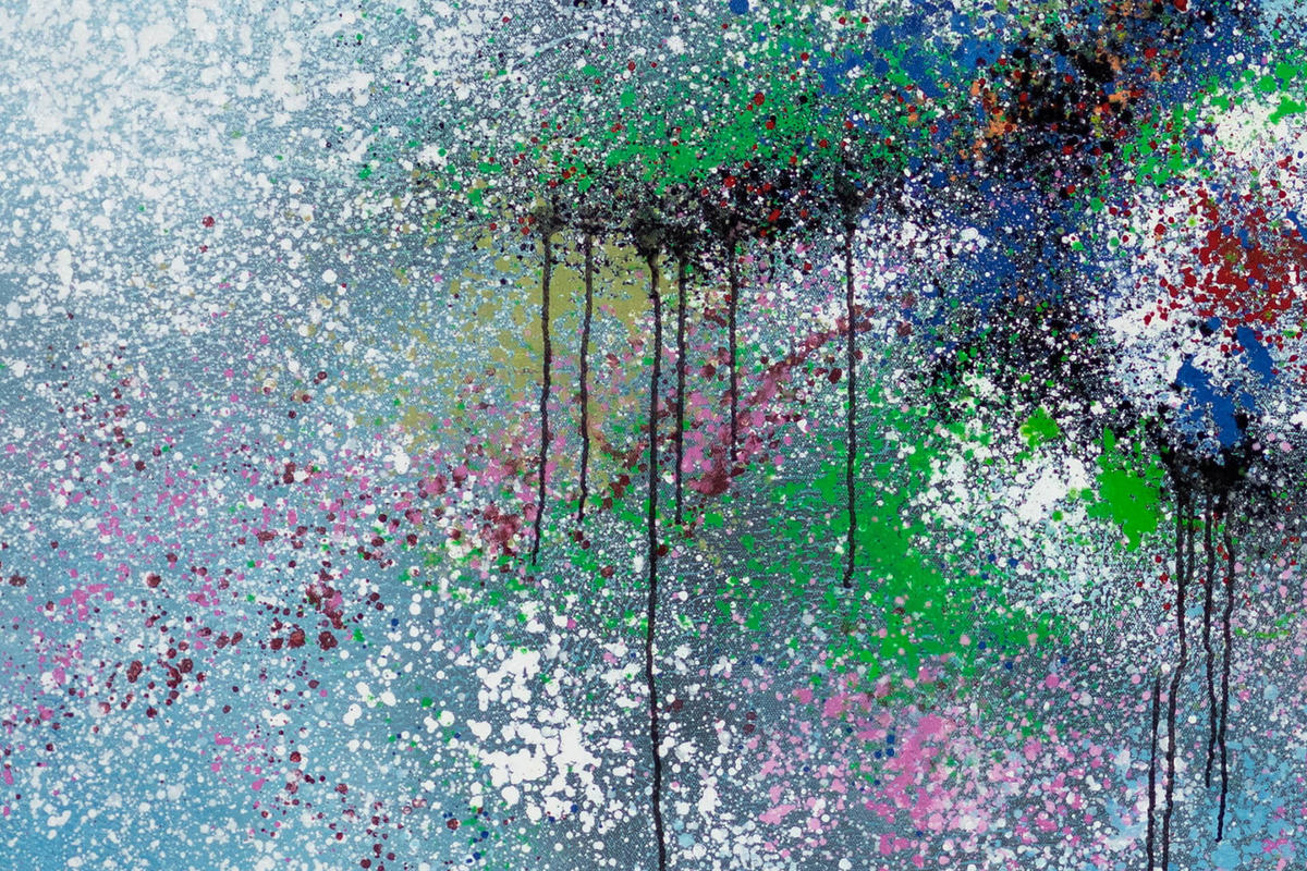 ÖLGEMÄLDE XXL Grün 200/100 cm - Grün, Holz/Textil (6.68/100cm) - KUNSTLOFT
