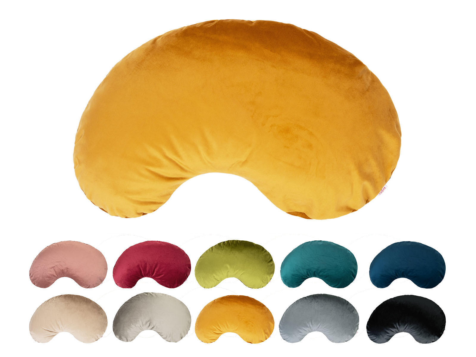 XL-KISSEN-BOHNE Samt&Sonders curry-senf 70/45 cm - Currygelb, Textil (45/70cm) - beties Heimtextil