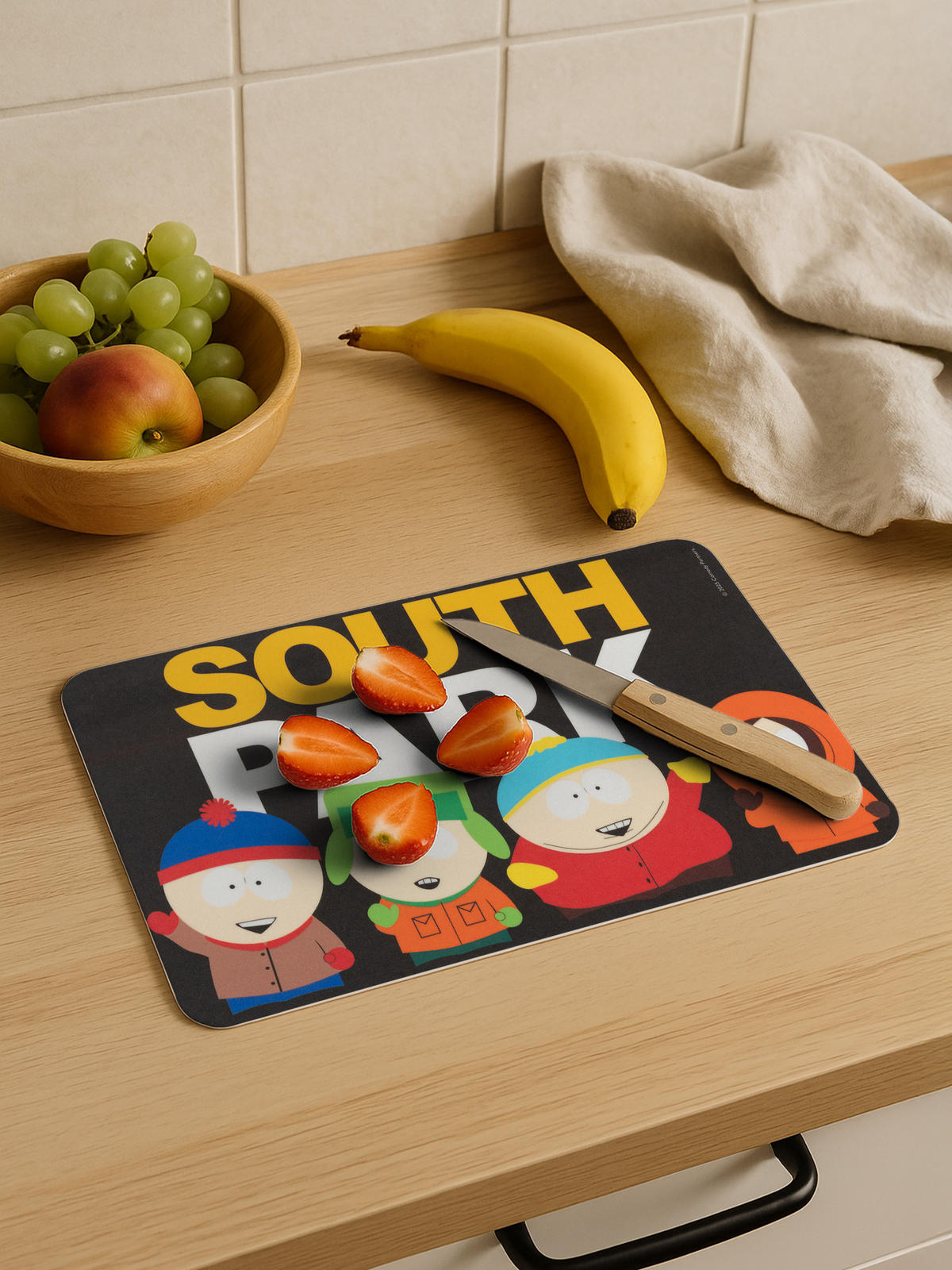 BRETTCHEN South Park Schwarz 14,5 x 23,5 cm - Schwarz, Kunststoff (14.5/23.5cm) - United Labels