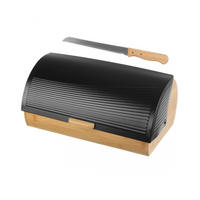 BROTKASTEN Schwarz 39/28.5/18.5 cm 55267 - Schwarz, Metall (28.5/18.5/39cm) - Brunbeste