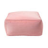 SITZPOUF rosa mit Samt-Bezug, 60/60/27 cm - Rosa, Textil (60/27/60cm) - Homescapes