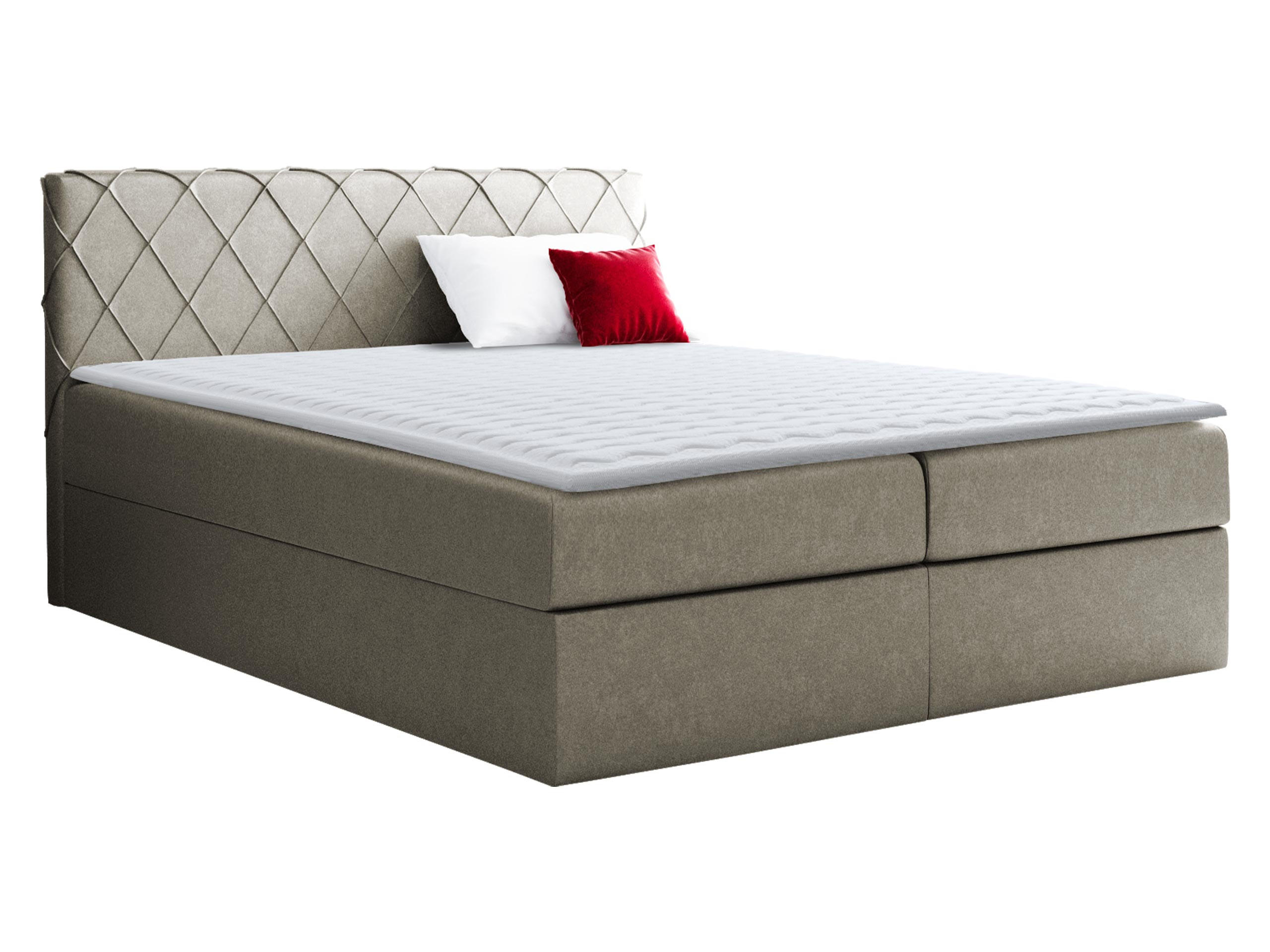 BOXBETT Paros - Hellbraun, Holz (180/200cm) - MIRJAN24