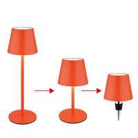 LED TISCHLAMPE Vannie I orange - Orange, Metall (11.5/11.5/36cm) - Globo Lighting