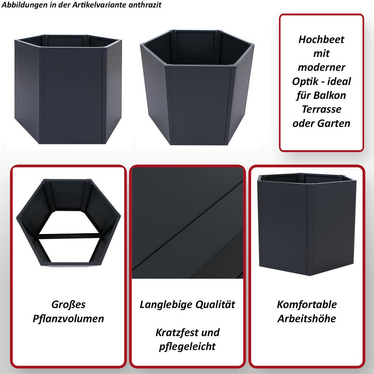 HOCHBEET Grün - Grün, Metall (100/77/88cm) - MCW