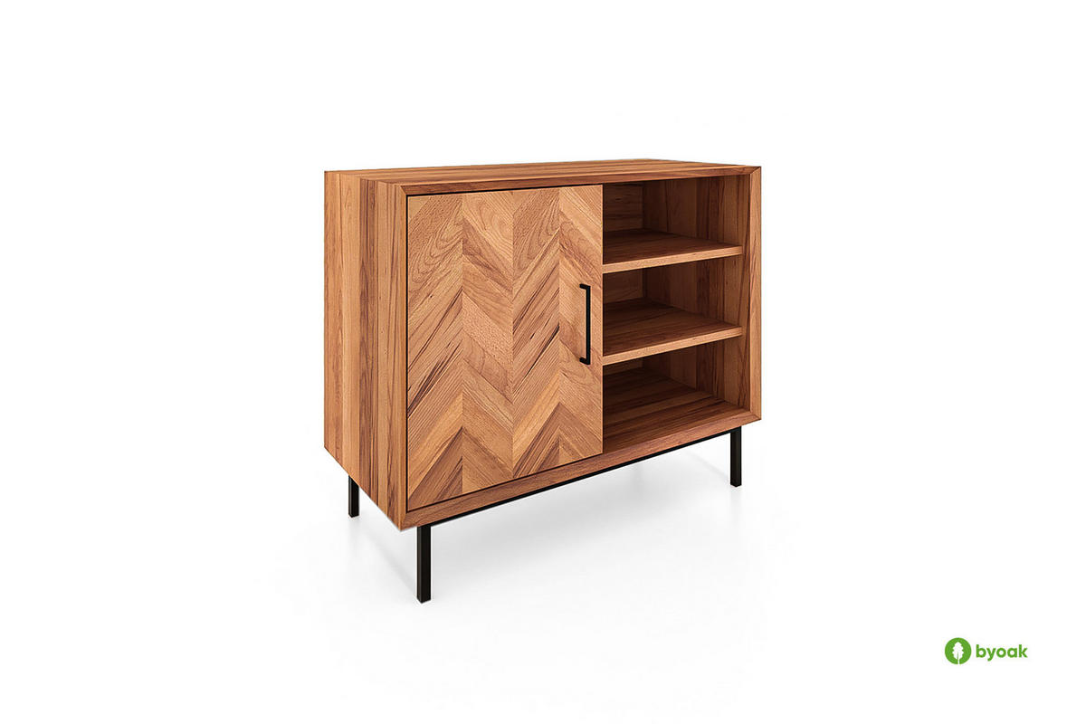 KOMMODE LEON Kernbuche - Kernbuche, Holz (97/80/45cm) - byoak