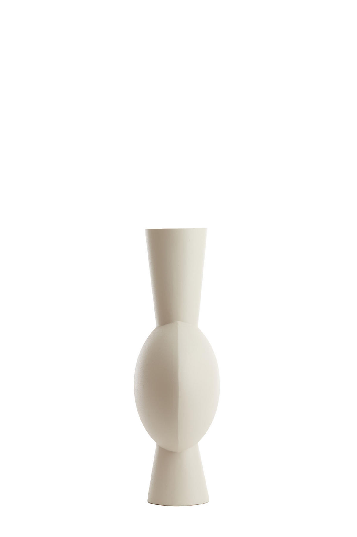VASE Kavandu Weiß 31/20/60 cm - Weiß, Metall (60cm) - Light & Living