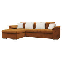 ECKSOFA Diana Premium, Seite: Links - Beige/Bronzefarben, Holz/Textil (280/160cm) - MIRJAN24