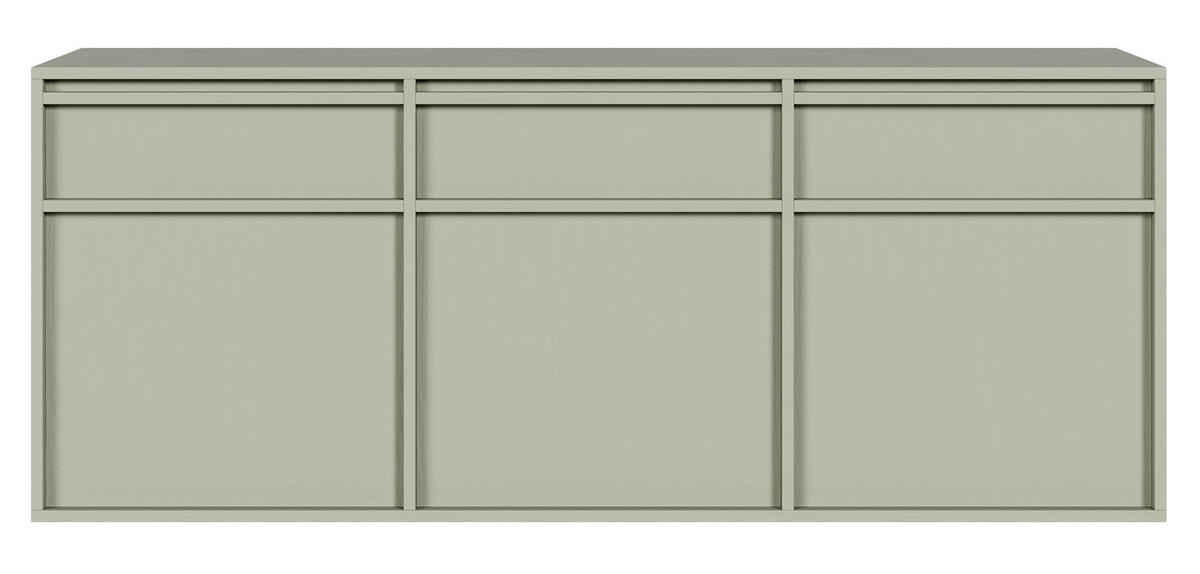 SIDEBOARD Evo Salbeigrün 154 cm - Salbeigrün, Holzwerkstoff (154/61.6/39cm) - Selsey