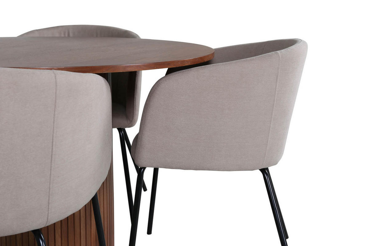 TISCHGRUPPE Braun - Braun, Holzwerkstoff (110/74/110cm) - ebuy24