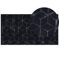 SHAGGY-KUNSTFELLTEPPICH Thatta 150/80 cm - Schwarz, Kunststoff (80/150cm) - Beliani