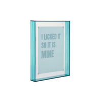 BILDERRAHMEN Gayo Acrylic Blau 3/17/22 cm - Blau, Kunststoff (17/22/3cm) - Present Time