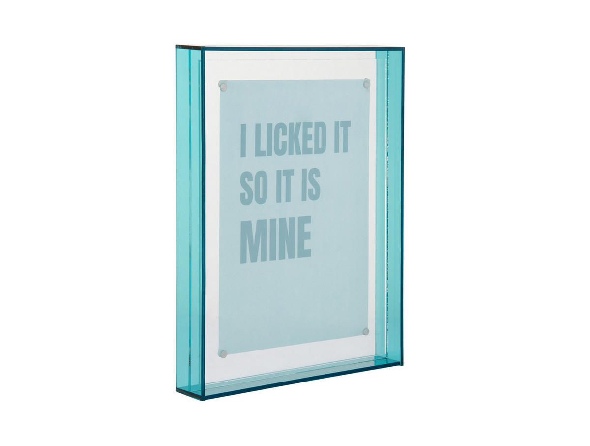 BILDERRAHMEN Gayo Acrylic Blau 3/17/22 cm - Blau, Kunststoff (17/22/3cm) - Present Time