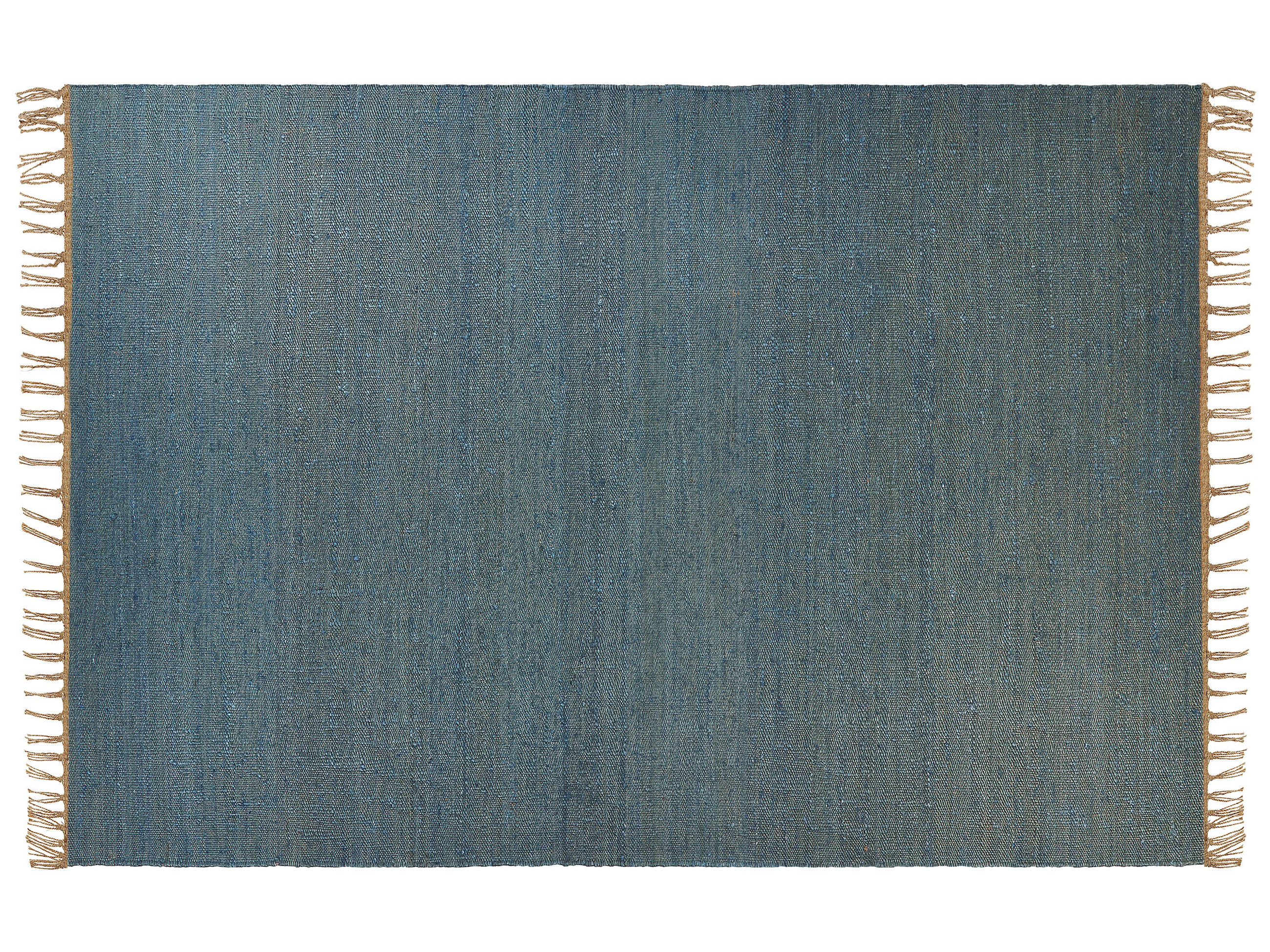 KURZFLOR-TEPPICH Lunia 230/160 cm - Blau, Naturmaterialien (160/230cm) - Beliani