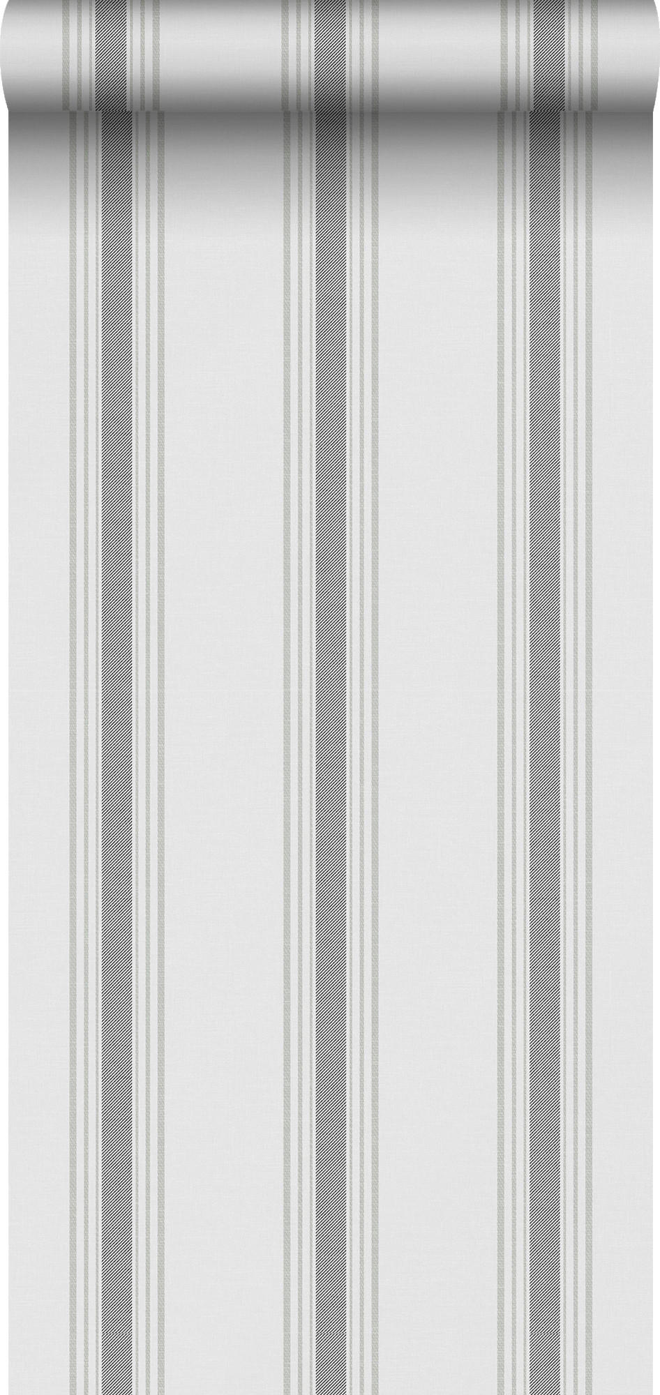 TAPETE Streifen 53 cm x 10.05 m - Grau, Papier (53/1000cm) - Sanders & Sanders