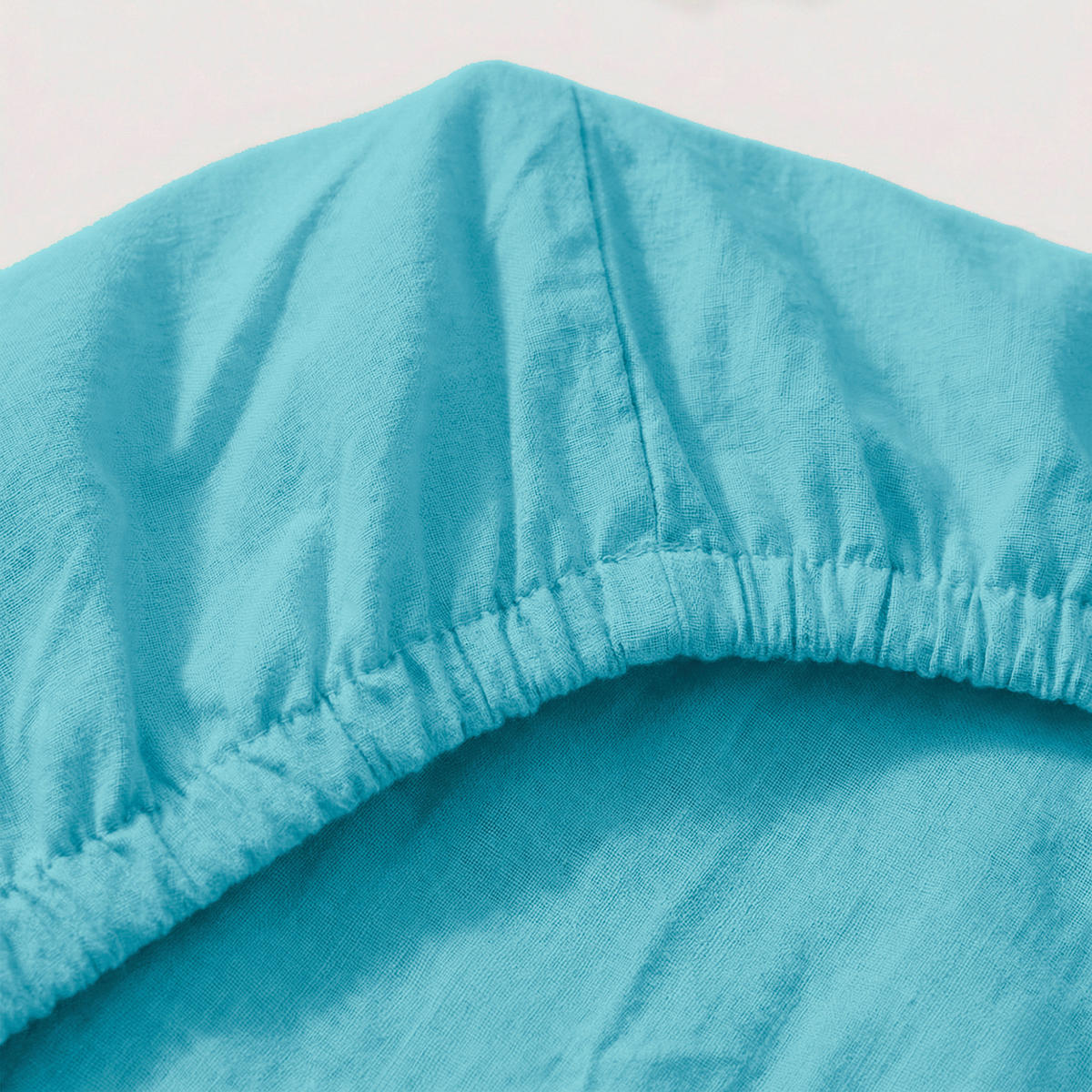 SPANNBETTTUCH basic 60x120x14 cm (kinderbett) türkis - Türkis, Textil (60/120cm) - Happy Friday