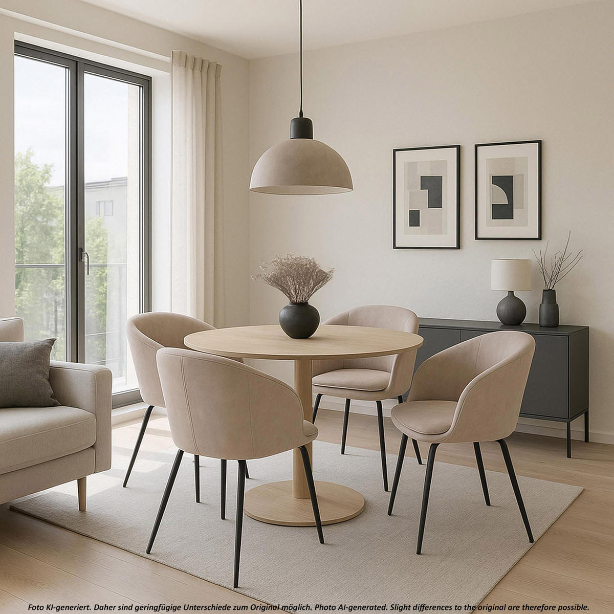ESSZIMMERSTUHL taupe - Taupe, Textil (57/79/53cm) - MCW