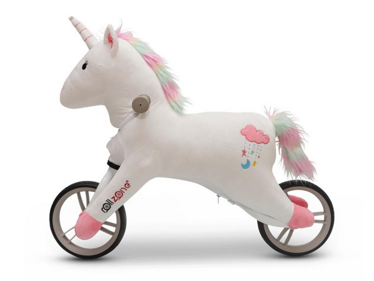 LAUFRAD Einhorn - Weiß, Kunststoff (63/15/52cm) - TPFLiving