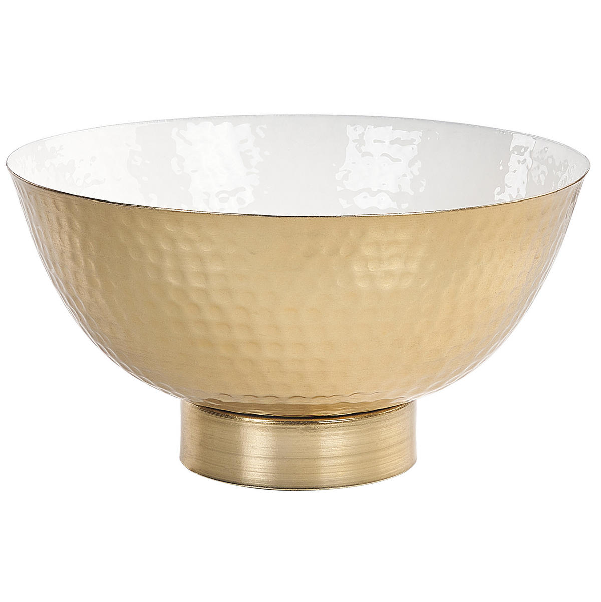 DEKOSCHALE Metall mehrfarbig/gold Baru - Goldfarben, Metall (16cm) - Beliani