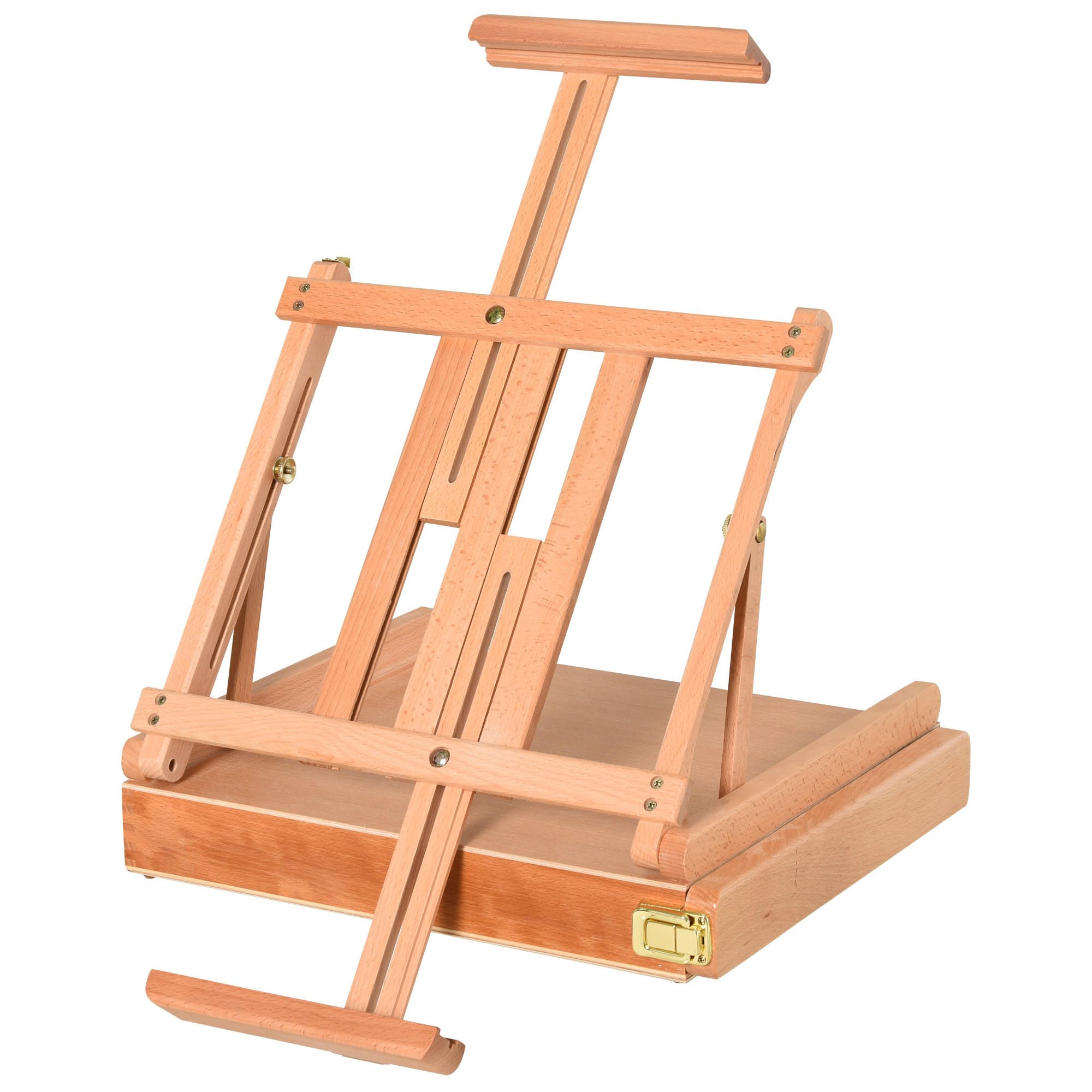 STAFFELEI Buchenholz Natur - Naturfarben, Holz (36/12.5/42cm) - HOMCOM