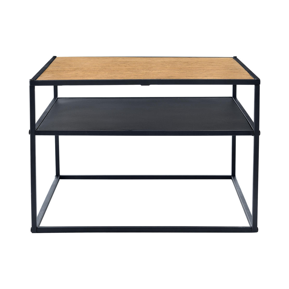 BEISTELLTISCH Quinisut 55/55/40 - Schwarz, Holzwerkstoff (55/55/40cm) - [en.casa]