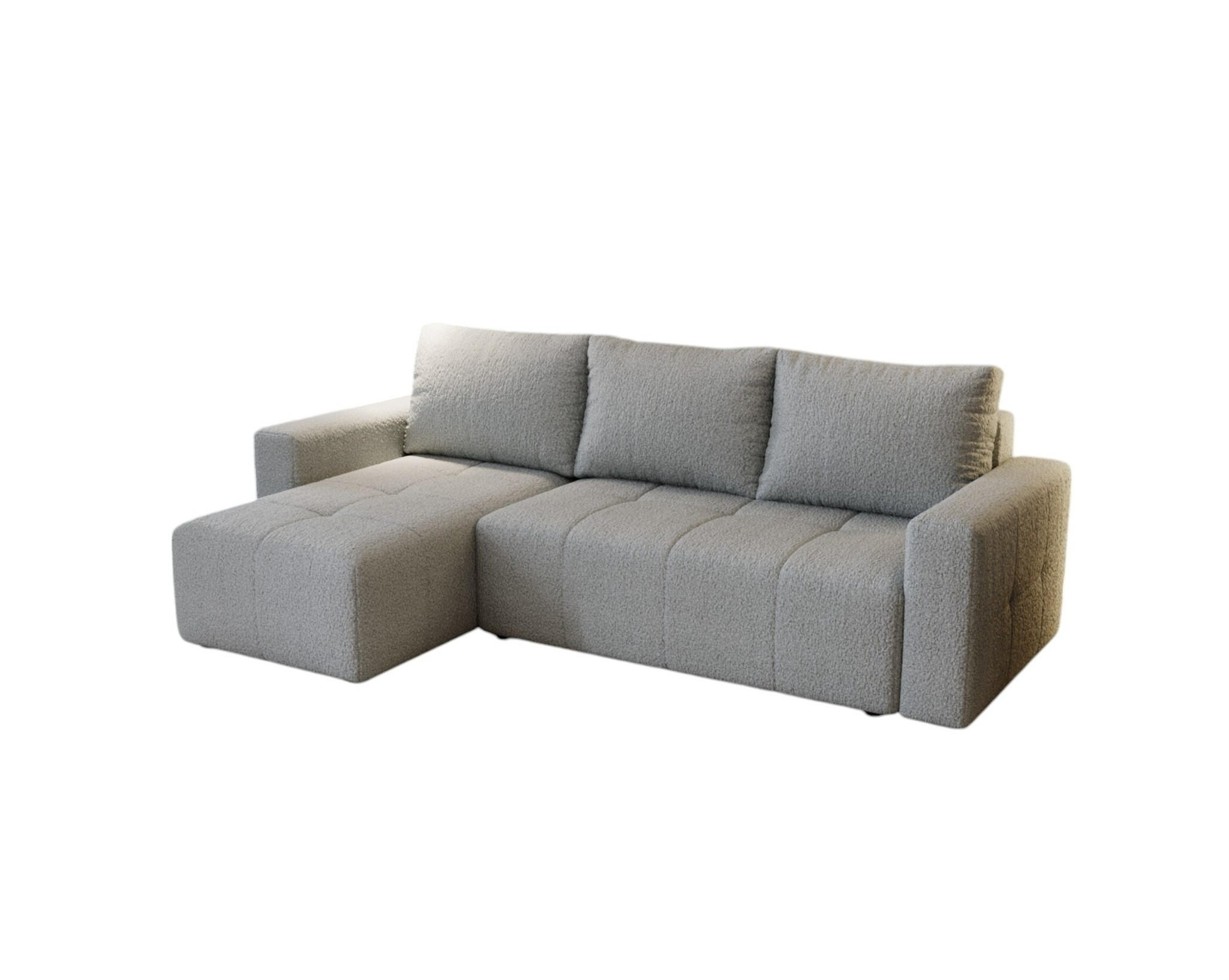 Fun Möbel Ecksofa Grau 231x142 cm